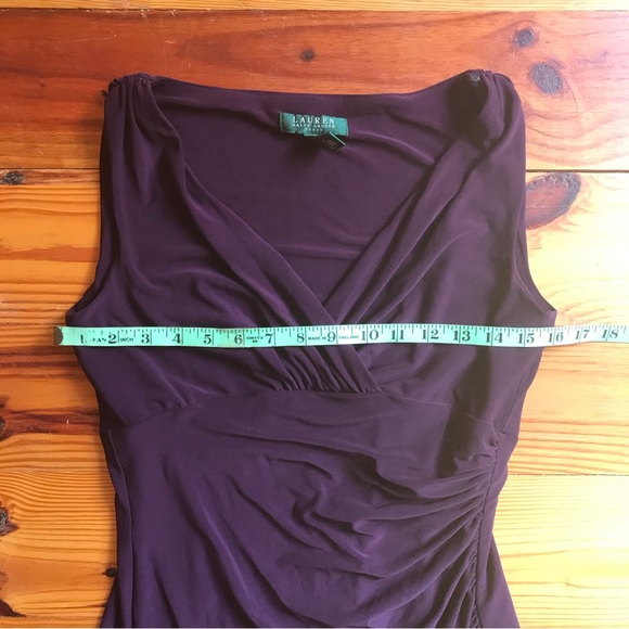 Lauren Ralph Lauren Purple Eggplant Bodycon Dress, EUC, 6 - Picture 6 of 13